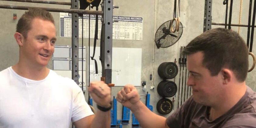picture of someone exercising at a gym