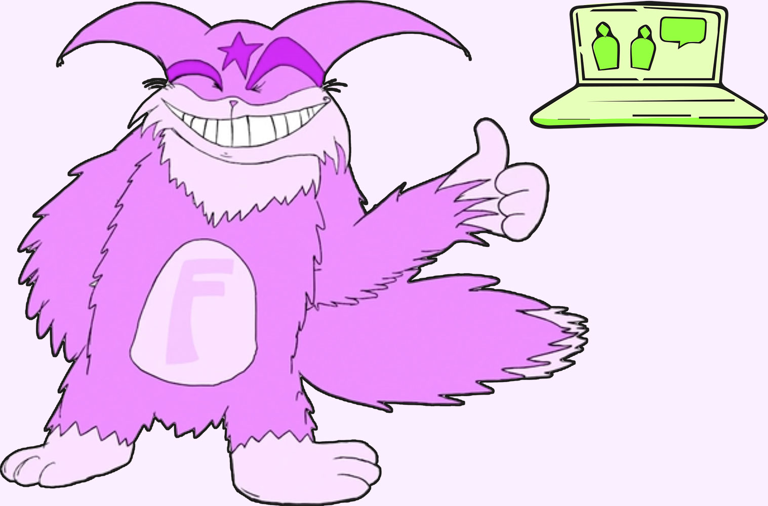 Cute cartoon monster