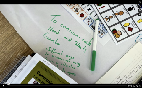 DDWA AAC workshop for K-2 educators - vimeo start screen image