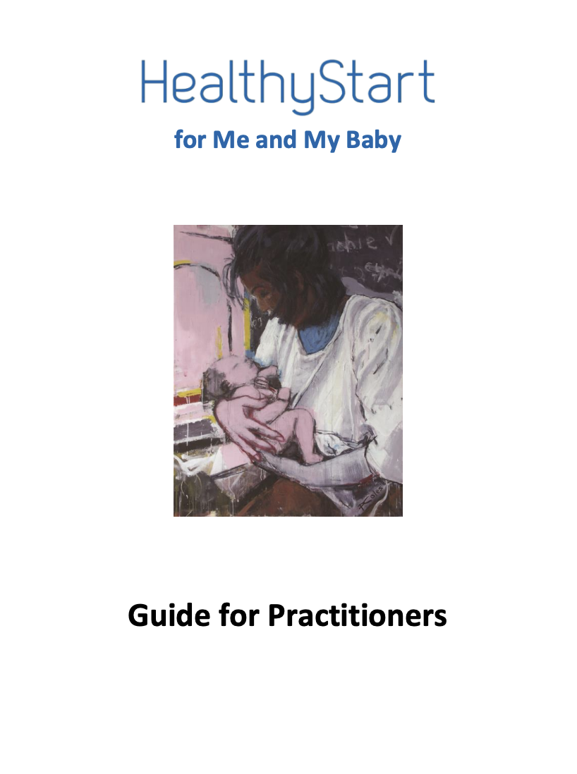 Healthy Start for Me and My Baby electronic book for practitioners