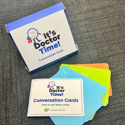 it's doctor time conversation cards in box and layout